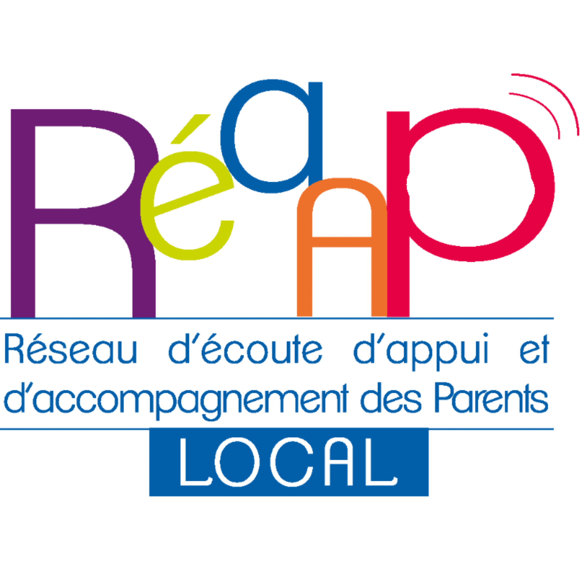 Logo REAAP — Réseau d'écoute, d'appui et d'accompagnement des parents