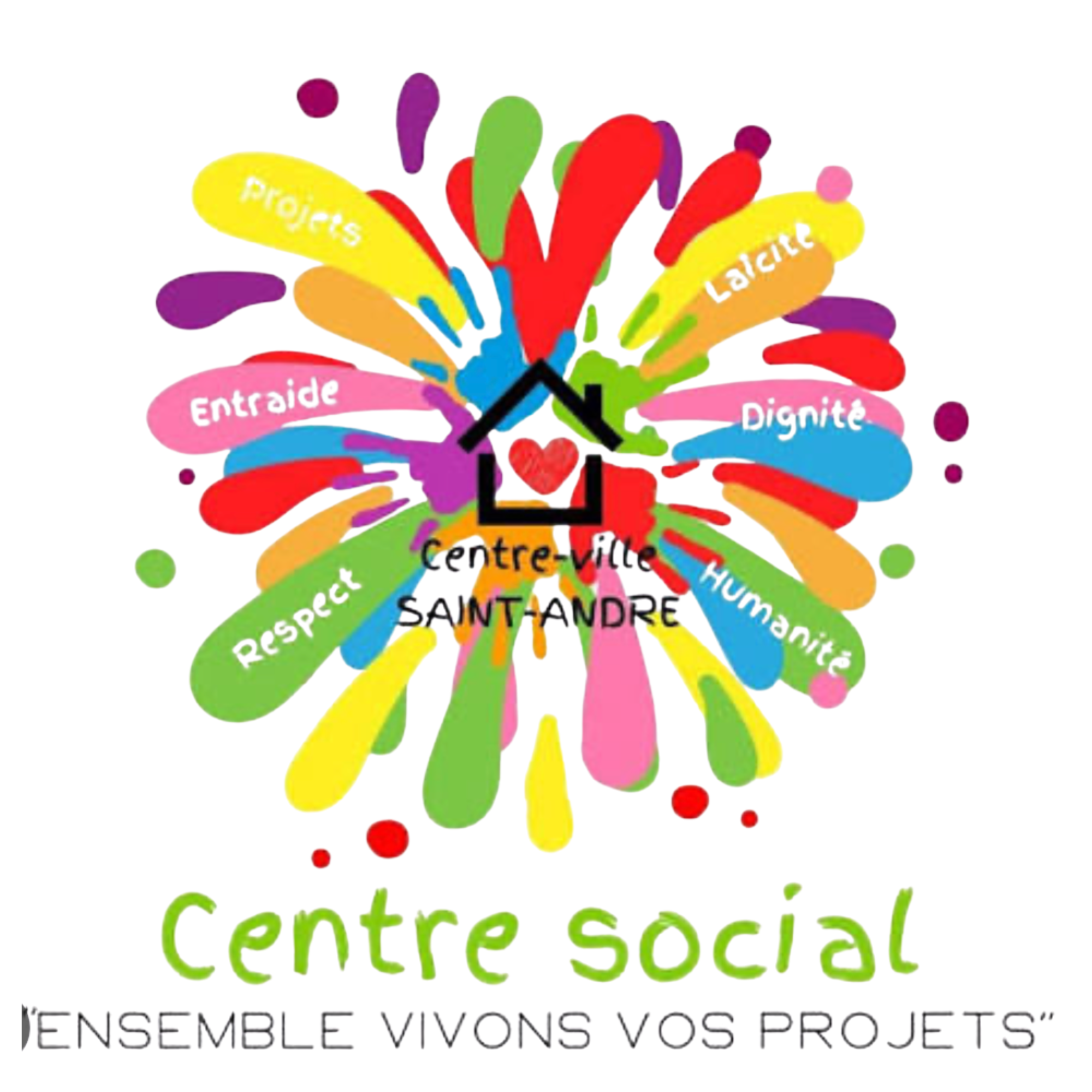 Logo Centre social Ensemble vivons vos projets